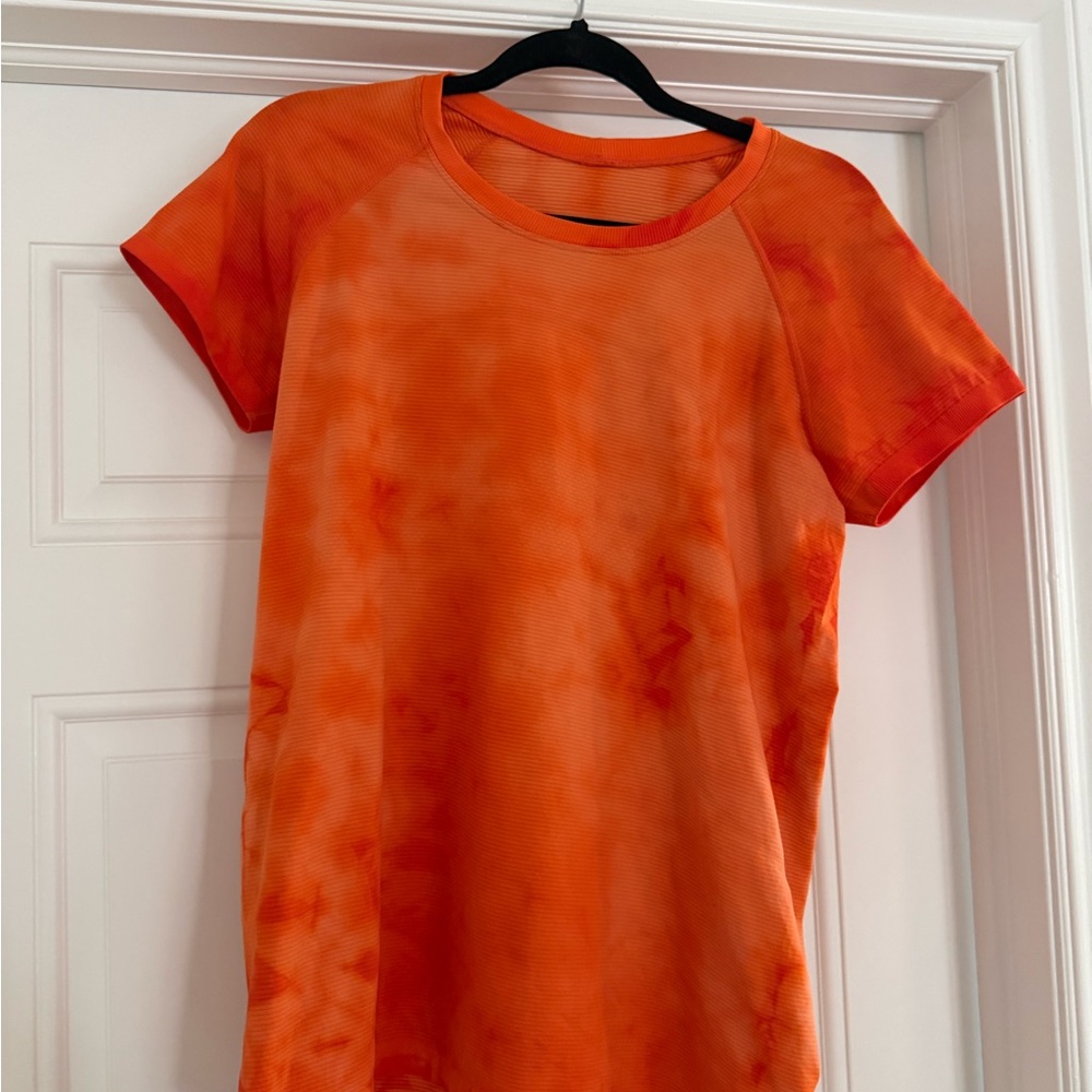 Lululemon Orange Tie-Dye Women's Swiftly Tech